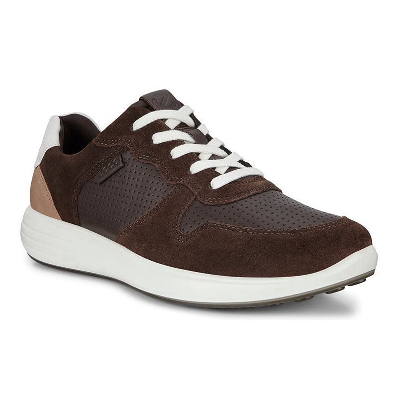 Zapatillas Ecco Soft 7 Runner Para Hombre,Marrones,534916-CXY